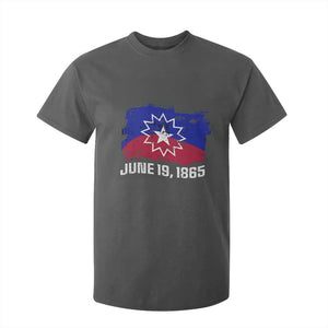 Juneteenth Flag 1865 T Shirt For Kid Black Freedom Black History TS01 Dark Heather Print Your Wear