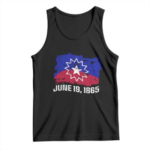 Juneteenth Flag 1865 Tank Top Black Freedom Black History TS01 Black Print Your Wear