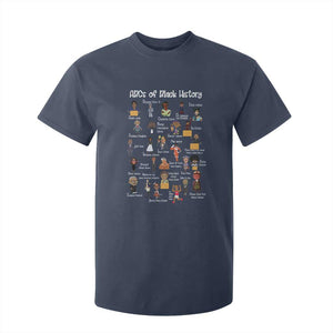 ABCs of Black History Pride T Shirt For Kid Juneteenth Black Freedom TS01 Navy Print Your Wear