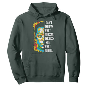 James Baldwin Graffiti Art Juneteenth Black History Month Hoodie TS01 Dark Forest Green Printyourwear