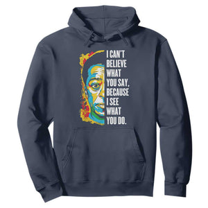 James Baldwin Graffiti Art Juneteenth Black History Month Hoodie TS01 Navy Printyourwear