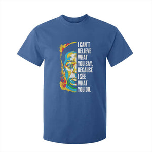 James Baldwin Graffiti Art T Shirt For Kid Juneteenth Black History Month TS01 Royal Blue Print Your Wear