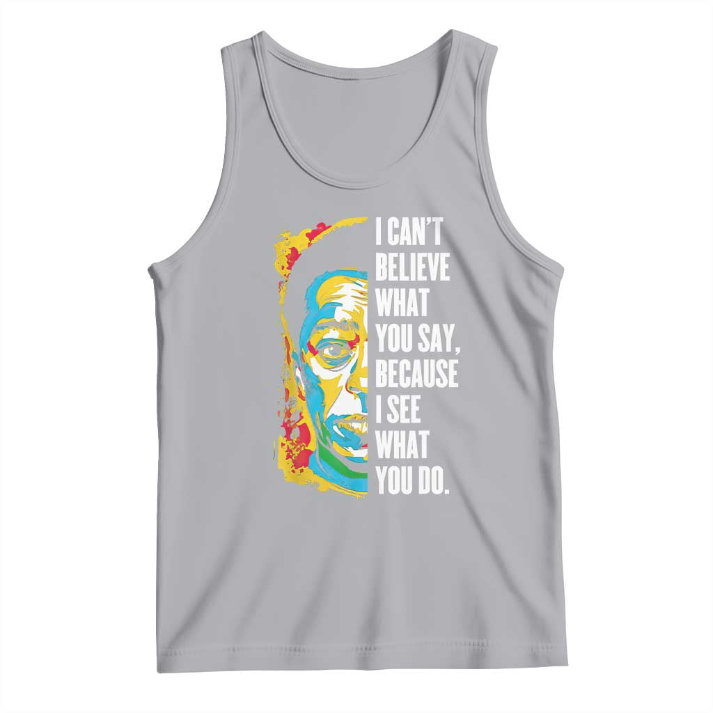 James Baldwin Graffiti Art Tank Top Juneteenth Black History Month TS01 Athletic Heather Print Your Wear