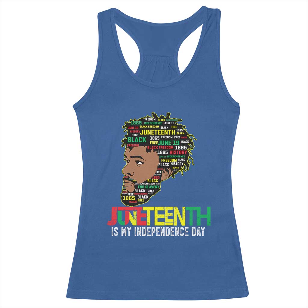 Juneteenth 1865 King Racerback Tank Top June 19th Black Freedom African American History TS01 Royal Blue Print Your Wear
