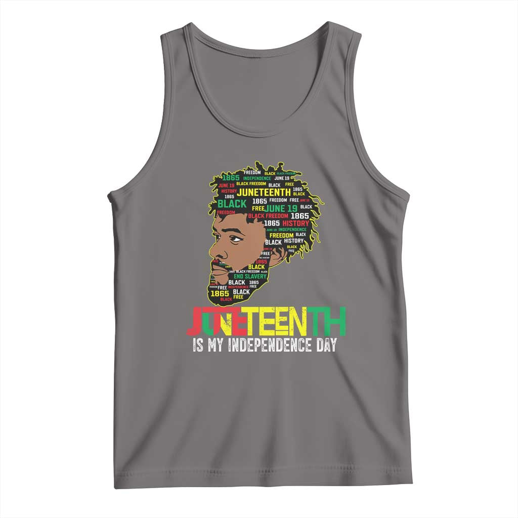 Juneteenth 1865 King Tank Top June 19th Black Freedom African American History TS01 Deep Heather Print Your Wear