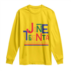 Free Ish Long Sleeve Shirt Juneteenth Celebration Since 1865 Retro TS01 Daisy Print Your Wear