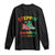 Stepping into Juneteenth 1865 Long Sleeve Shirt Like My Ancestors Sneakers TS01 Black Print Your Wear