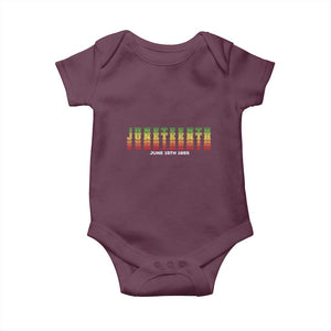 Juneteenth Is My Independence Day Baby Onesie TS01 Maroon Print Your Wear