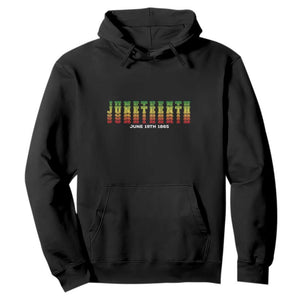 Happy Juneteenth Is My Independence Day Hoodie TS01 Black Printyourwear