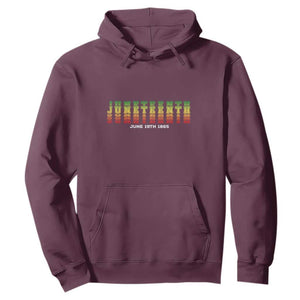 Happy Juneteenth Is My Independence Day Hoodie TS01 Maroon Printyourwear