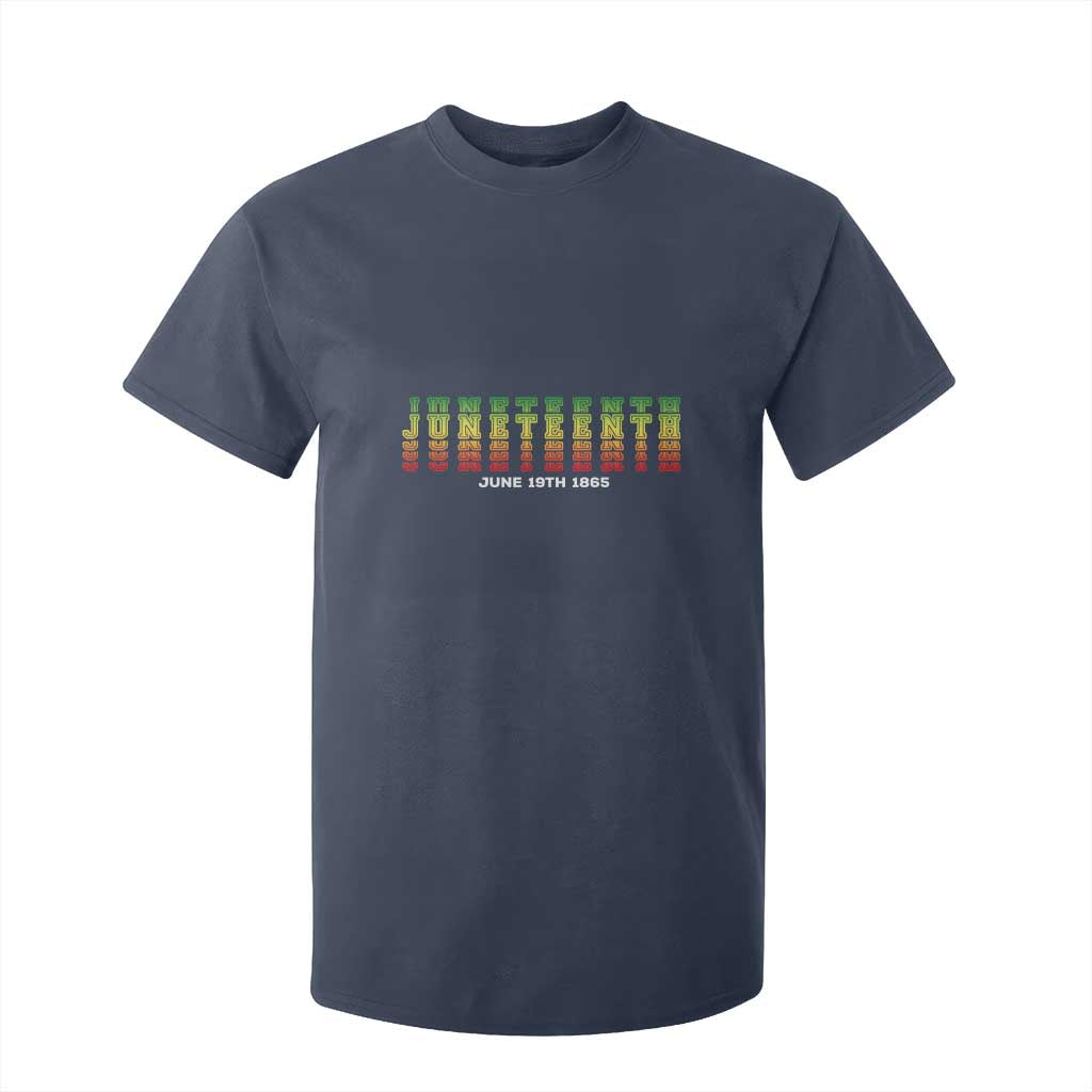 Juneteenth Is My Independence Day T Shirt For Kid TS01 Navy Print Your Wear