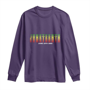 Juneteenth Is My Independence Day Long Sleeve Shirt TS01 Purple Print Your Wear