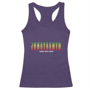 Juneteenth Is My Independence Day Racerback Tank Top TS01 Purple Print Your Wear