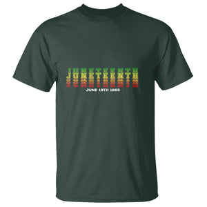 Happy Juneteenth Is My Independence Day T Shirt TS01 Dark Forest Green Printyourwear