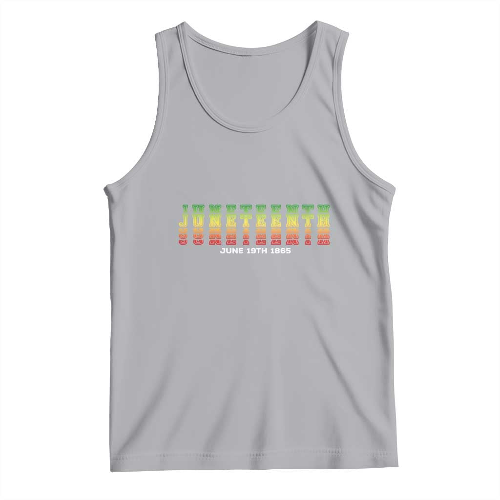 Juneteenth Is My Independence Day Tank Top TS01 Athletic Heather Print Your Wear