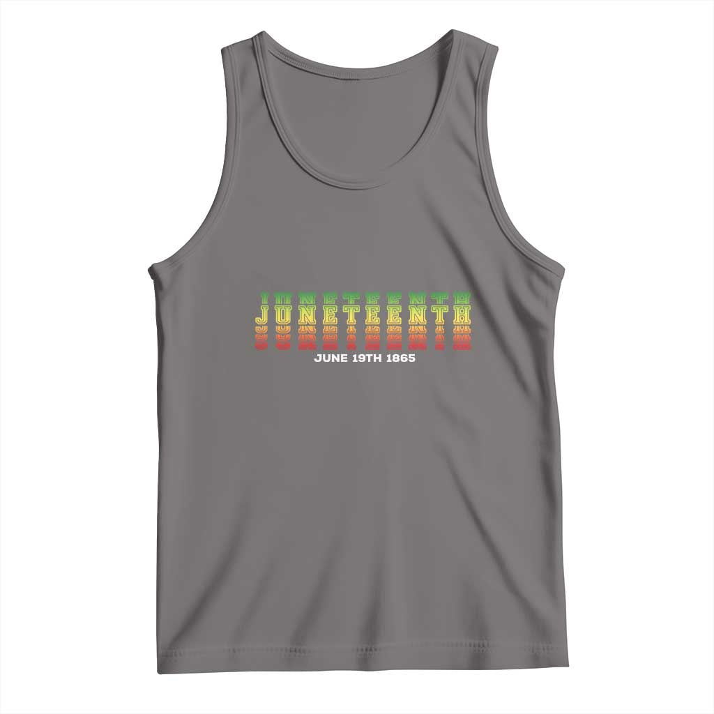 Juneteenth Is My Independence Day Tank Top TS01 Deep Heather Print Your Wear