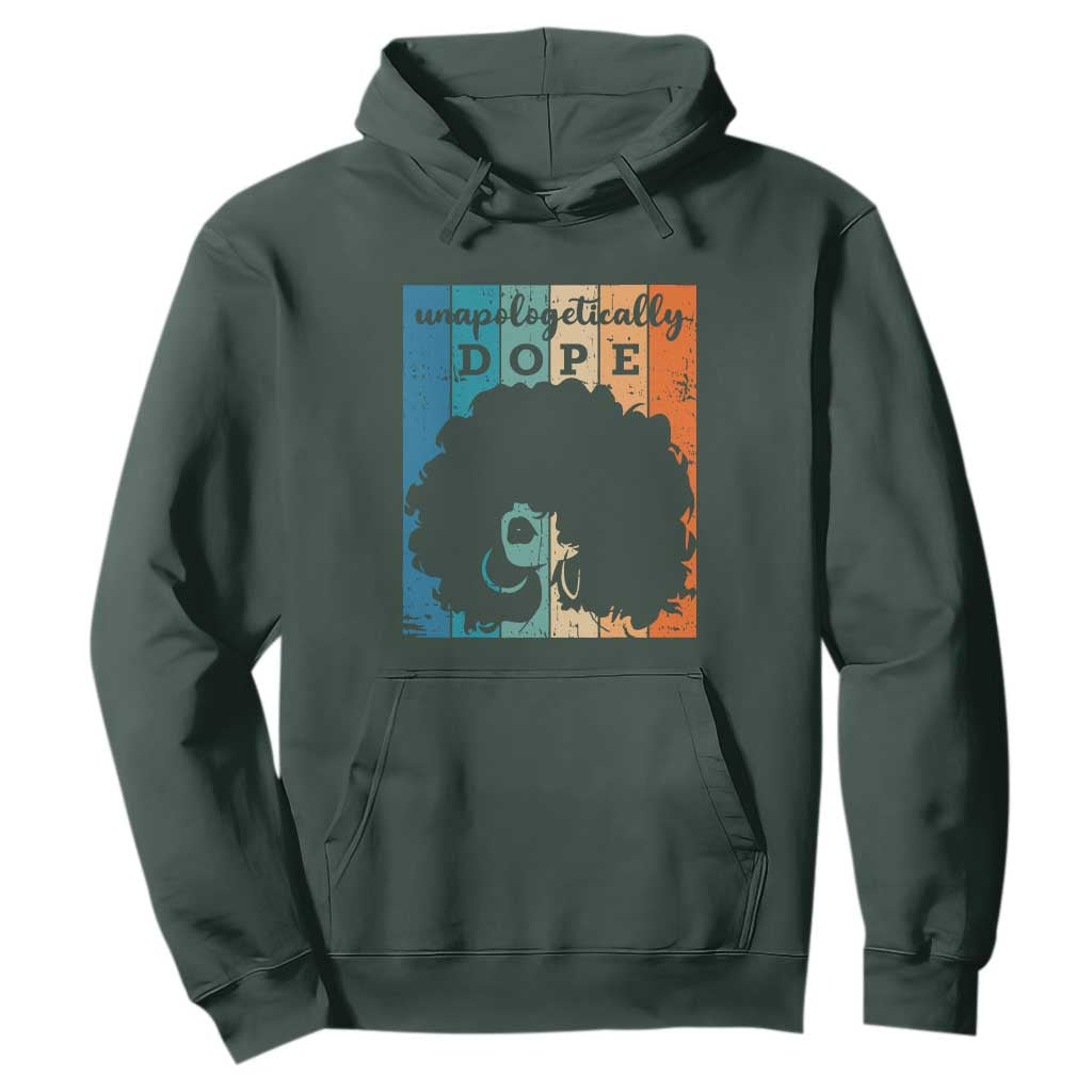 Unapologetically Dope Black History Month African American Hoodie TS01 Dark Forest Green Printyourwear