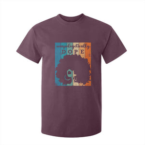 Unapologetically Dope Black T Shirt For Kid African American Pride TS01 Maroon Print Your Wear