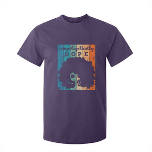 Unapologetically Dope Black T Shirt For Kid African American Pride TS01 Purple Print Your Wear