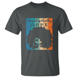 Unapologetically Dope Black History Month African American T Shirt TS01 Dark Heather Printyourwear