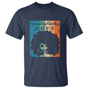 Unapologetically Dope Black History Month African American T Shirt TS01 Navy Printyourwear