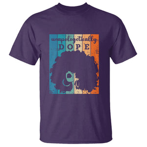 Unapologetically Dope Black History Month African American T Shirt TS01 Purple Printyourwear