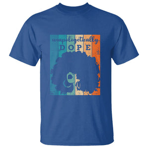 Unapologetically Dope Black History Month African American T Shirt TS01 Royal Blue Printyourwear