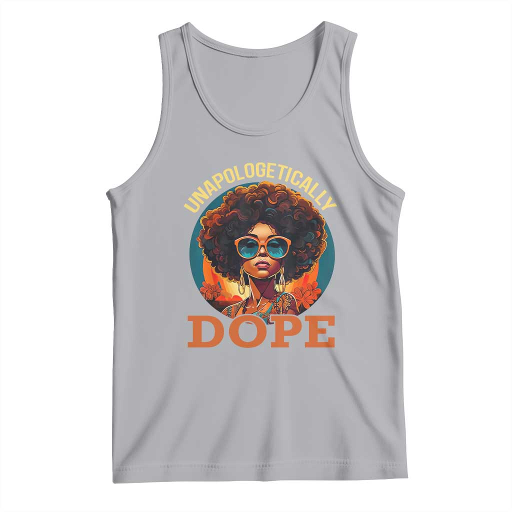 Black Women Unapologetically Dope Tank Top Juneteenth Black History TS01 Athletic Heather Print Your Wear