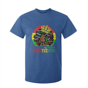 Black Women T Shirt For Kid Remembering My Ancestors Juneteenth Celebrate TS01 Royal Blue Print Your Wear