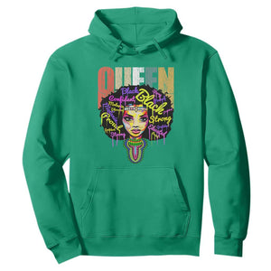 Black Queen Hoodie Proud Melanin Strong Educated Retro Vintage TS01 Irish Green Printyourwear