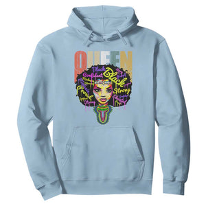 Black Queen Hoodie Proud Melanin Strong Educated Retro Vintage TS01 Light Blue Printyourwear