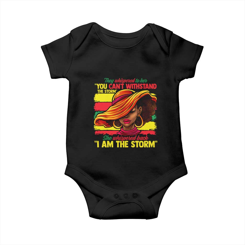 Proud Black African American Ladies Baby Onesie Black History Month TS01 Black Print Your Wear