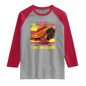 Proud Black African American Ladies Raglan Shirt Black History Month TS01 Sport Gray Red Print Your Wear