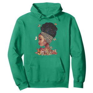 Black Girl Magic Afro Melanin Queen African American Women Hoodie TS01 Irish Green Printyourwear