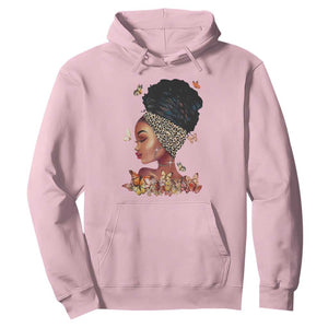 Black Girl Magic Afro Melanin Queen African American Women Hoodie TS01 Light Pink Printyourwear