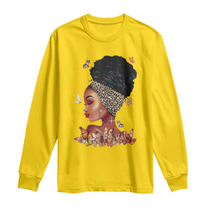 Black Girl Magic Long Sleeve Shirt Afro Melanin Queen African American Women TS01 Daisy Print Your Wear