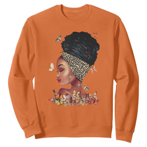 Black Girl Magic Afro Melanin Queen African American Women Sweatshirt TS01 Orange Printyourwear