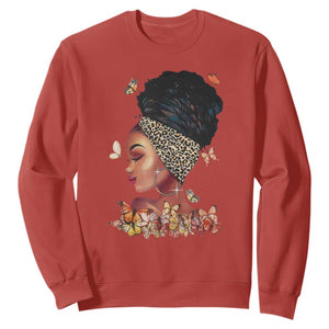 Black Girl Magic Afro Melanin Queen African American Women Sweatshirt TS01 Red Printyourwear