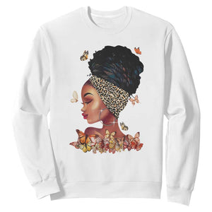 Black Girl Magic Afro Melanin Queen African American Women Sweatshirt TS01 White Printyourwear