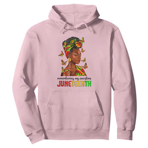 Remembering My Ancestors Juneteenth Celebrate Black Women Hoodie TS01 Light Pink Printyourwear