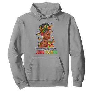 Remembering My Ancestors Juneteenth Celebrate Black Women Hoodie TS01 Sport Gray Printyourwear