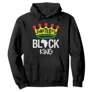 African King Hoodie Black King Black Power Black History Month 1865 Juneteenth TS01 Black Printyourwear