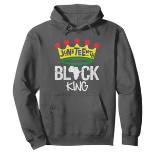 African King Hoodie Black King Black Power Black History Month 1865 Juneteenth TS01 Dark Heather Printyourwear