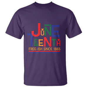 Free Ish T Shirt Juneteenth Celebration Since 1865 Retro TS01 Purple Print Your Wear