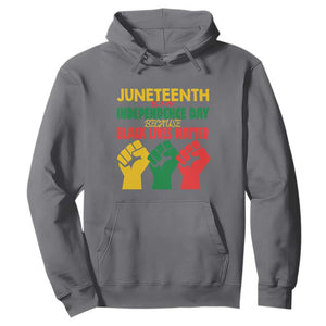 Juneteenth Is My Independence Day Hoodie Because BLM TS01 Charcoal Printyourwear