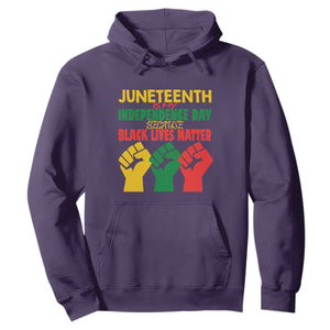 Juneteenth Is My Independence Day Hoodie Because BLM TS01 Purple Printyourwear