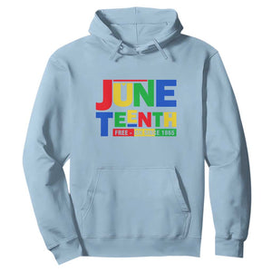 Juneteenth Free Ish Since 1865 Hoodie TS01 Light Blue Printyourwear