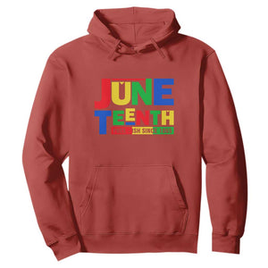 Juneteenth Free Ish Since 1865 Hoodie TS01 Red Printyourwear