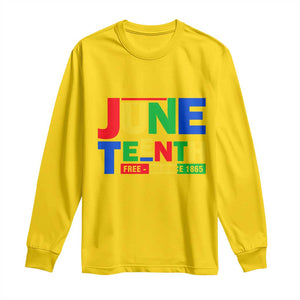 Juneteenth Free Ish Since 1865 Long Sleeve Shirt TS01 Daisy Print Your Wear