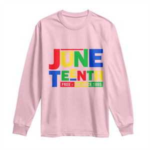 Juneteenth Free Ish Since 1865 Long Sleeve Shirt TS01 Light Pink Print Your Wear